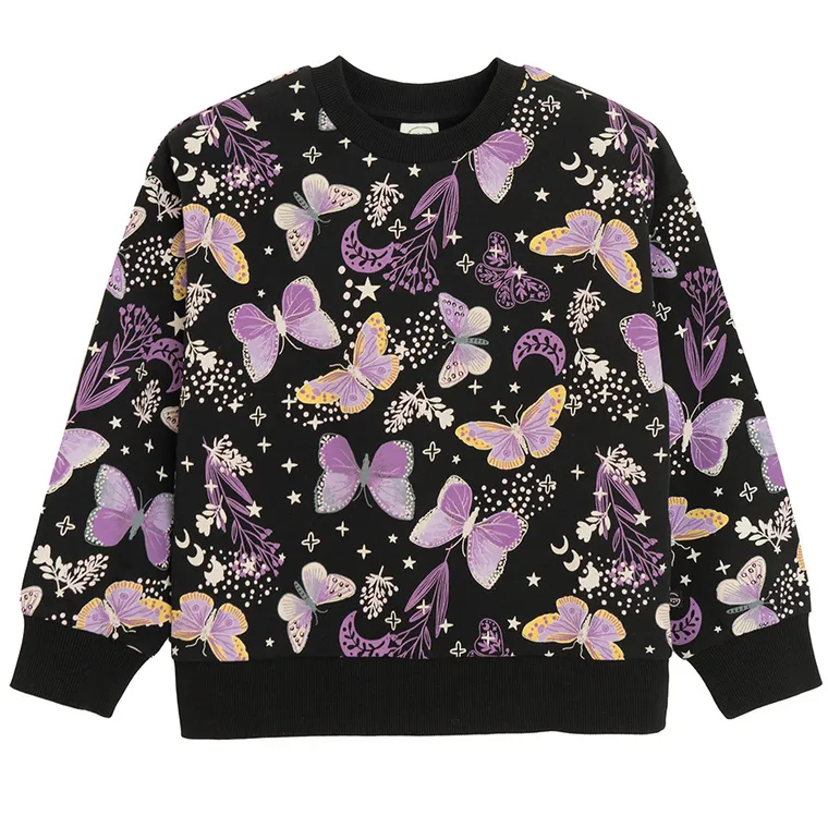 Cool Club, Bluza dziewczęca, cienka, czarna