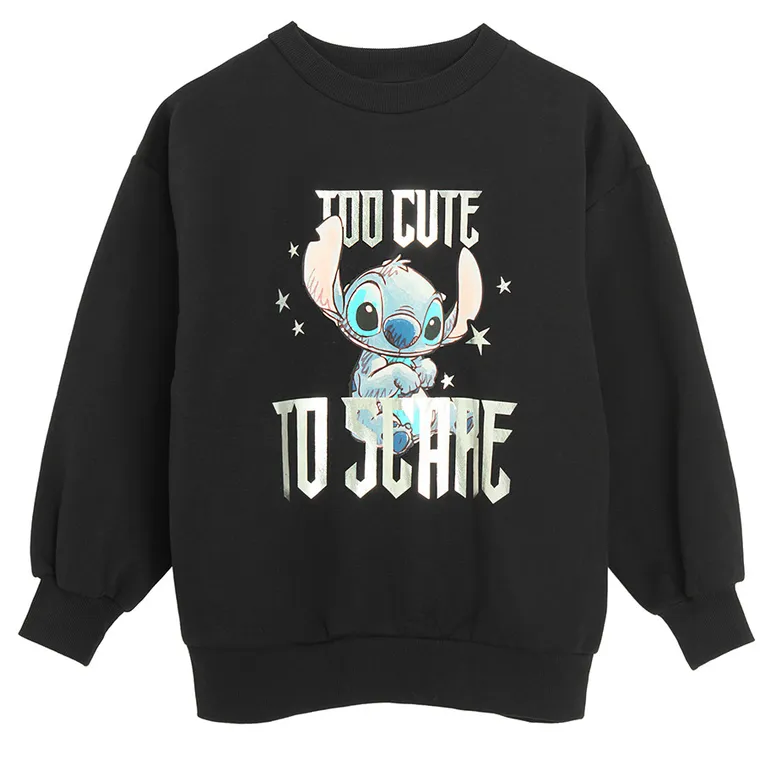 Cool Club, Bluza dziewczęca, czarna, Lilo i Stitch
