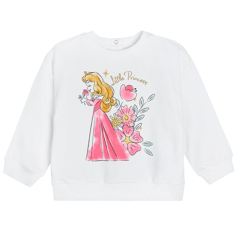 Cool Club, Bluza dziewczęca, ecru, Księżniczki Disneya