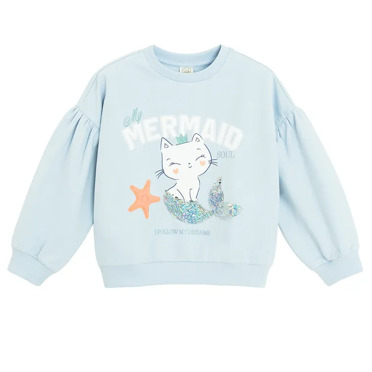 Cool Club, Bluza dziewczęca, niebieska