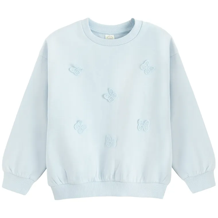 Cool Club, Bluza dziewczęca, ocieplana, niebieska