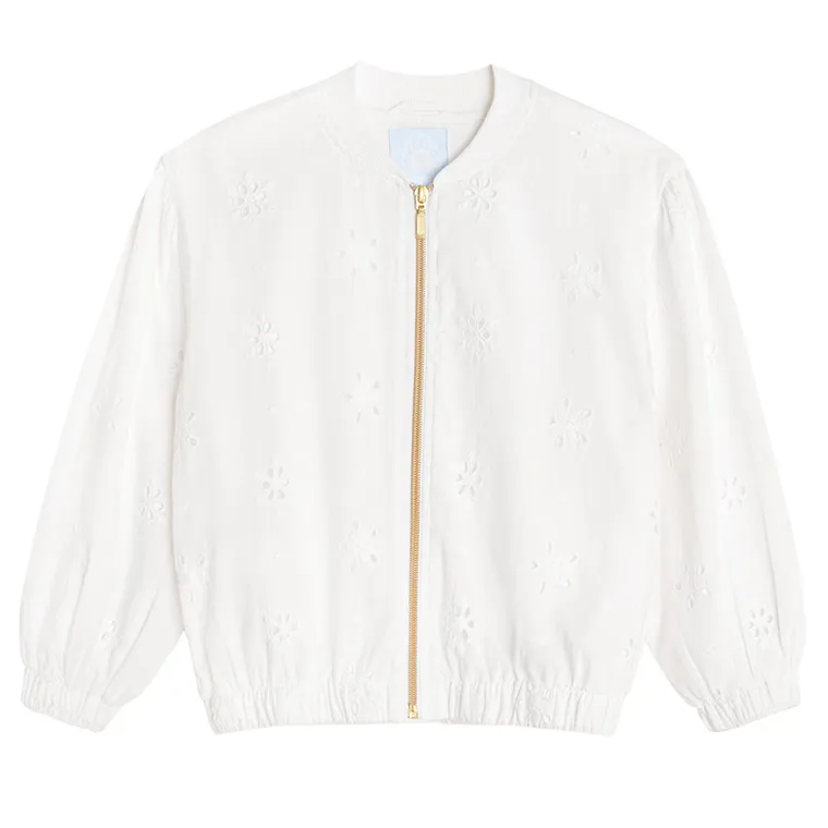 Cool Club, Bluza dziewczęca, rozpinana, biała