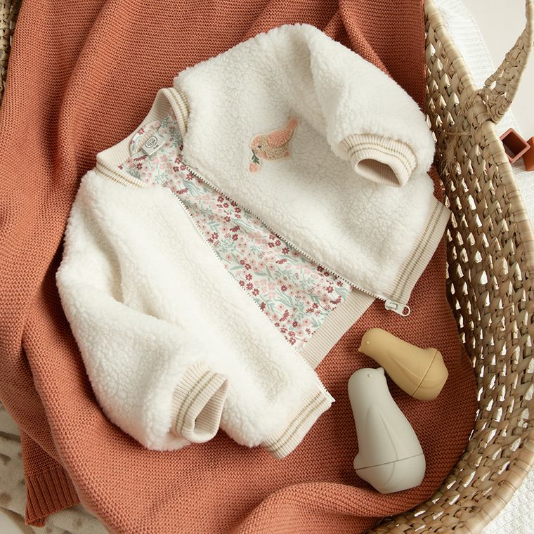 Cool Club, Bluza dziewczęca, rozpinana, ecru