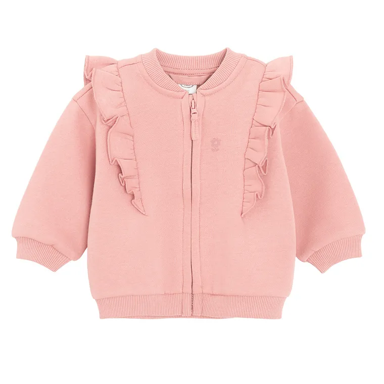 Cool Club, Bluza dziewczęca, rozpinana, ocieplana, różowa