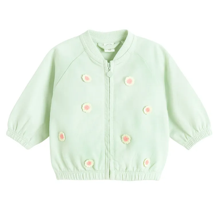 Cool Club, Bluza dziewczęca, rozpinana, zielona