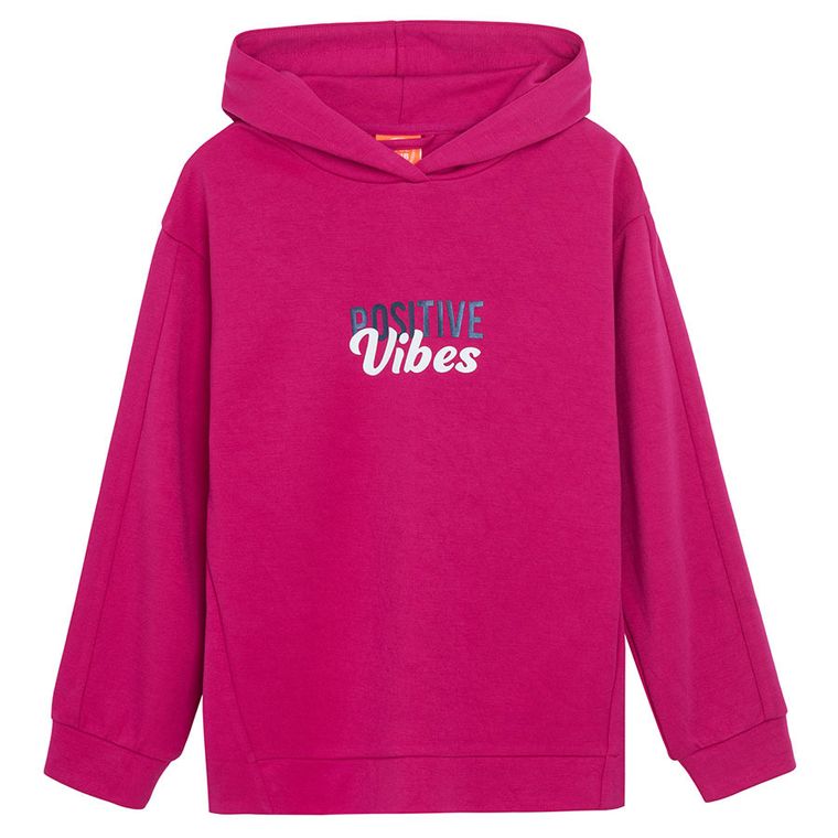 Cool Club, Bluza dziewczęca z kapturem, różowa