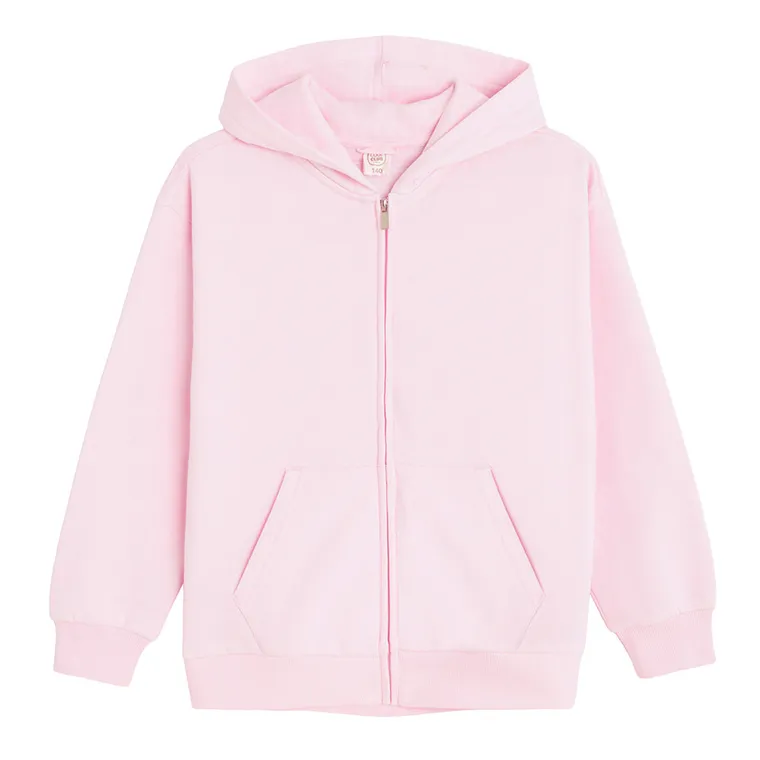Cool Club, Bluza dziewczęca z kapturem, rozpinana, ocieplana, różowa