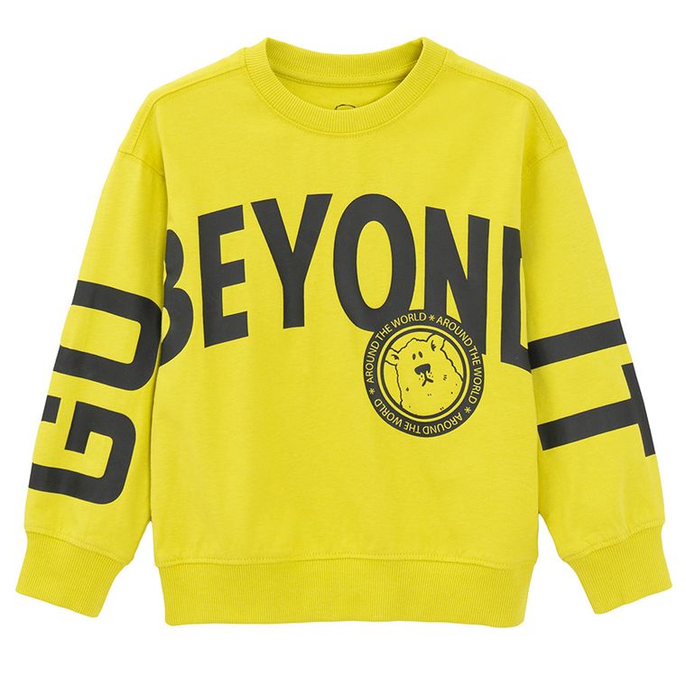 Cool Club, Bluzka chłopięca z długim rękawem, limonkowa