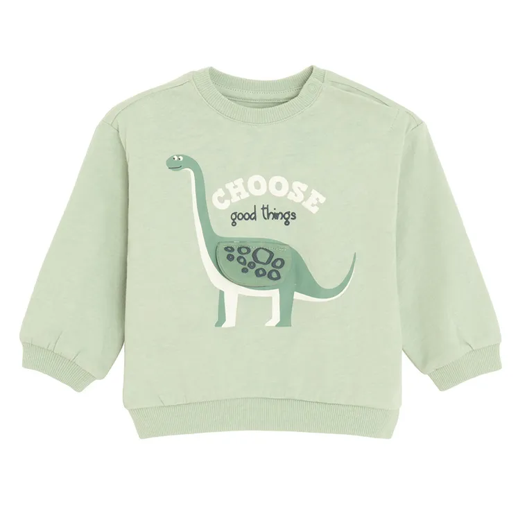 Cool Club, Bluzka chłopięca z długim rękawem, zielona