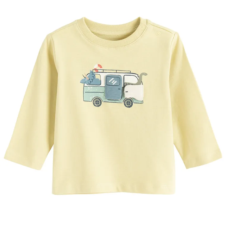 Cool Club, Bluzka chłopięca z długim rękawem, żółta