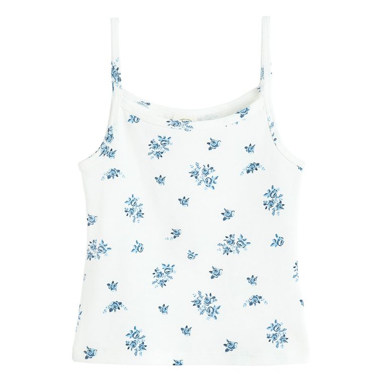 Cool Club, Bluzka dziewczęca na ramiączka, biała