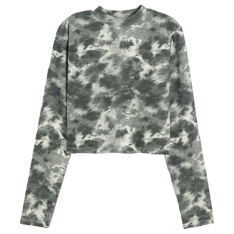 Cool Club, Bluzka dziewczęca z długim rękawem, crop top, mix