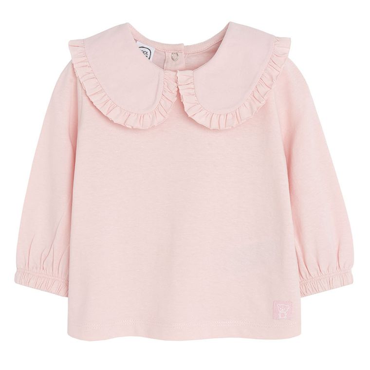 Cool Club, Bluzka dziewczęca z długim rękawem, różowa