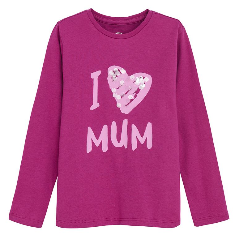 Cool Club, Bluzka dziewczęca z długim rękawem, różowa