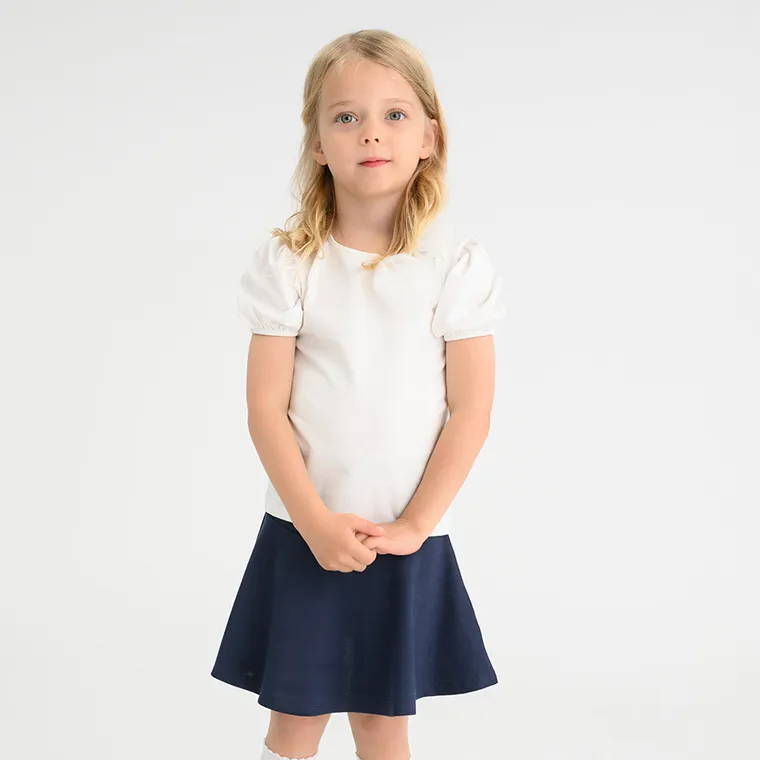 Cool Club, Bluzka dziewczęca z krótkim rękawem, biała