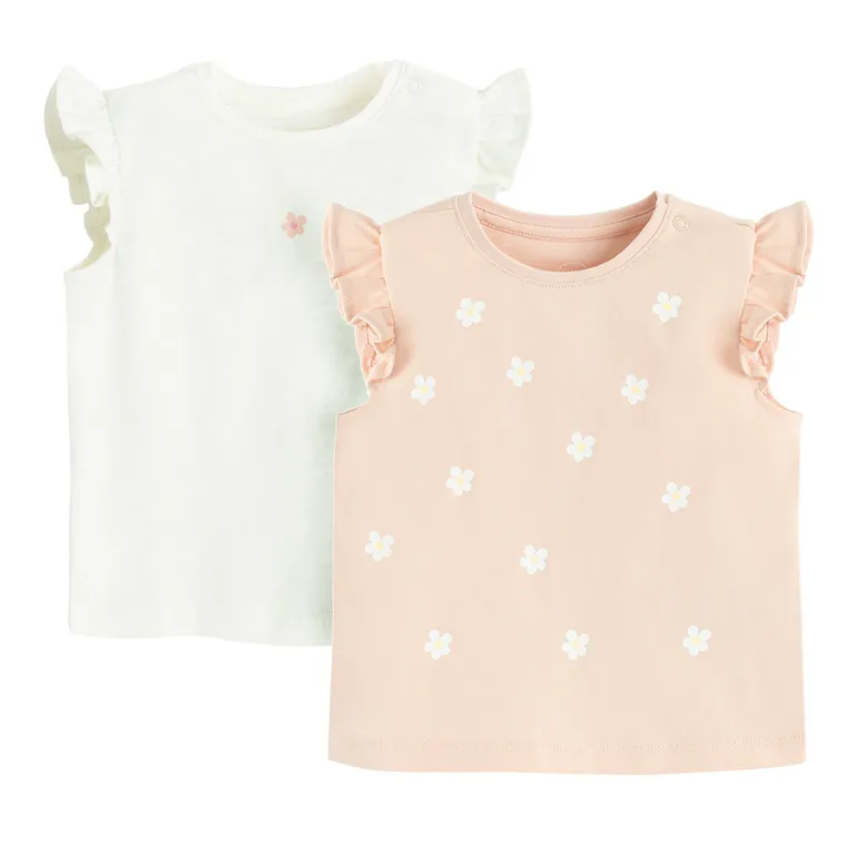 Cool Club, Bluzka dziewczęca z krótkim rękawem, mix, zestaw, 2 szt.