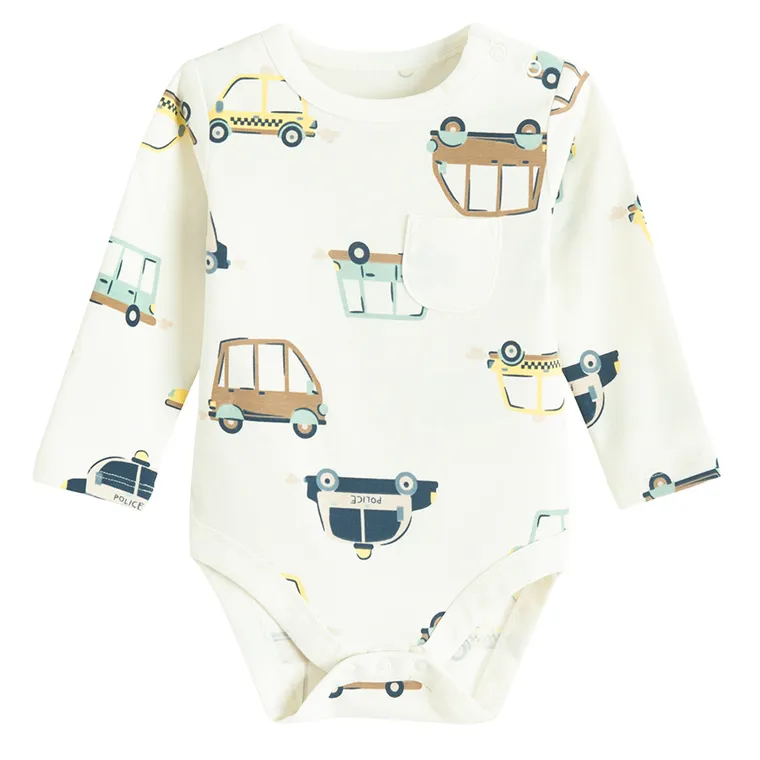 Cool Club, Body chłopięce z długim rękawem, ecru