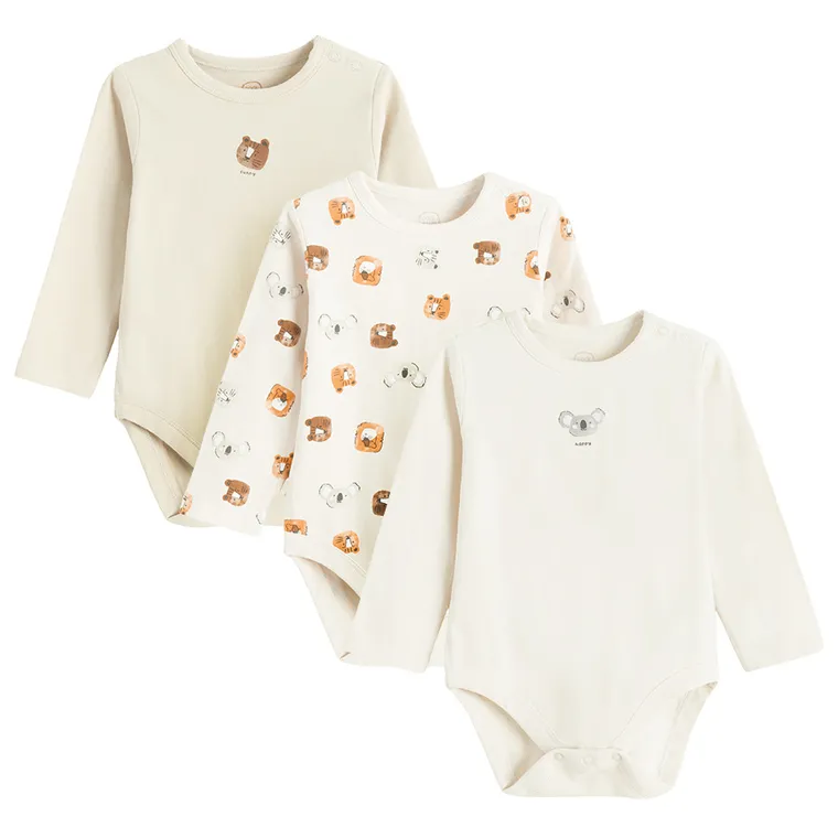 Cool Club, Body chłopięce z długim rękawem, mix, zestaw, 3 szt.