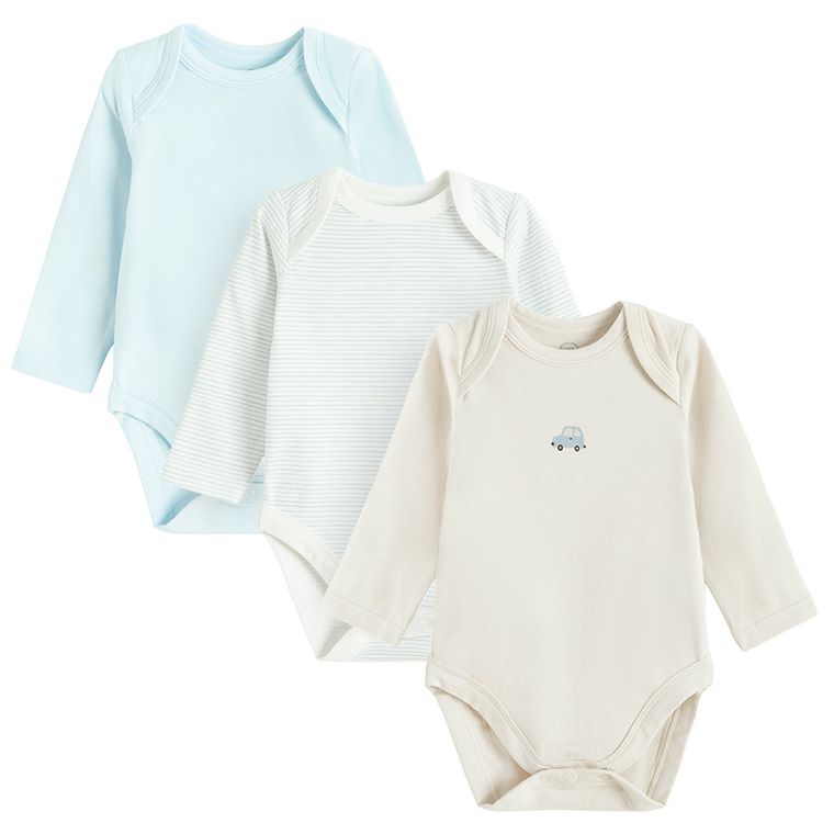 Cool Club, Body chłopięce z długim rękawem, mix, zestaw, 3 szt.
