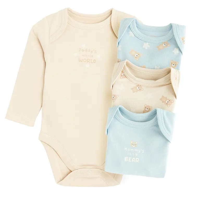 Cool Club, Body chłopięce z długim rękawem, mix, zestaw, 4 szt.