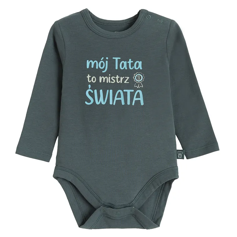 Cool Club, Body chłopięce z długim rękawem, szare