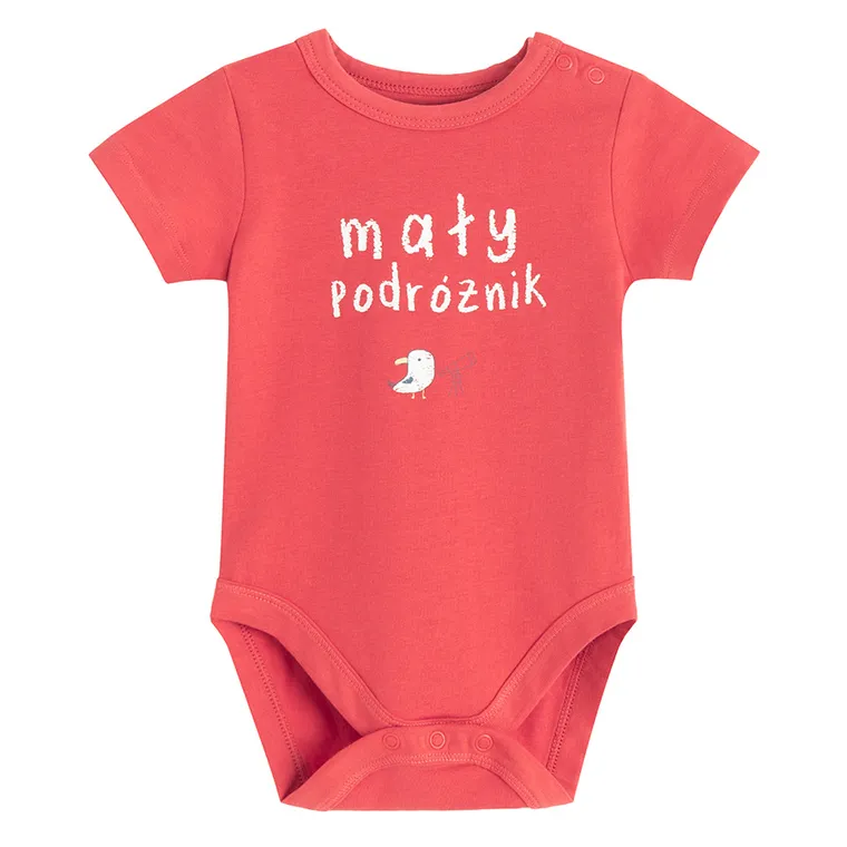 Cool Club, Body chłopięce z krótkim rękawem, czerwone