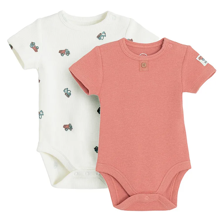 Cool Club, Body chłopięce z krótkim rękawem, mix, zestaw, 2 szt.