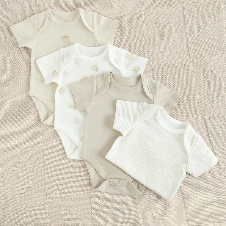 Cool Club, Body chłopięce z krótkim rękawem, mix, zestaw, 4 szt.