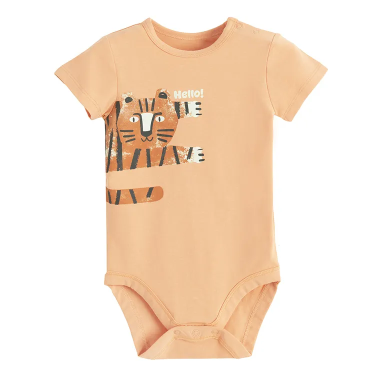 Cool Club, Body chłopięce z krótkim rękawem, pomarańczowe