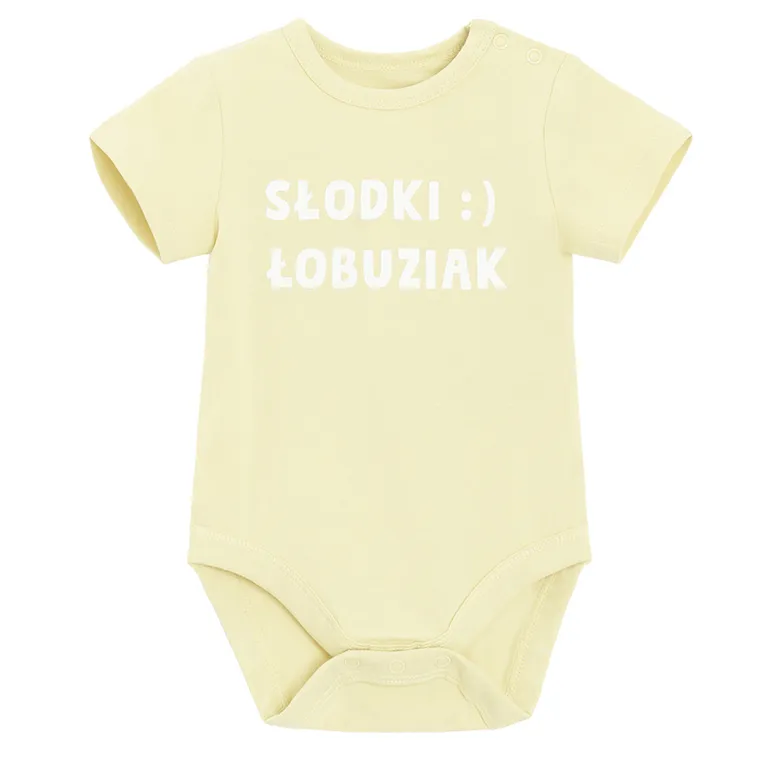 Cool Club, Body chłopięce z krótkim rękawem, żółte