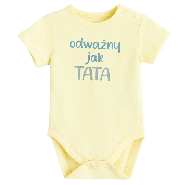 Cool Club, Body chłopięce z krótkim rękawem, żółte