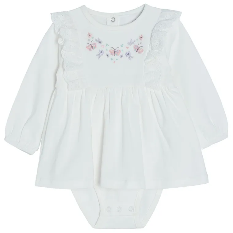 Cool Club, Body dziewczęce z długim rękawem, ecru