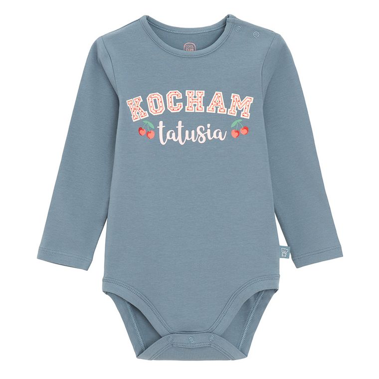 Cool Club, Body dziewczęce z długim rękawem, niebieskie