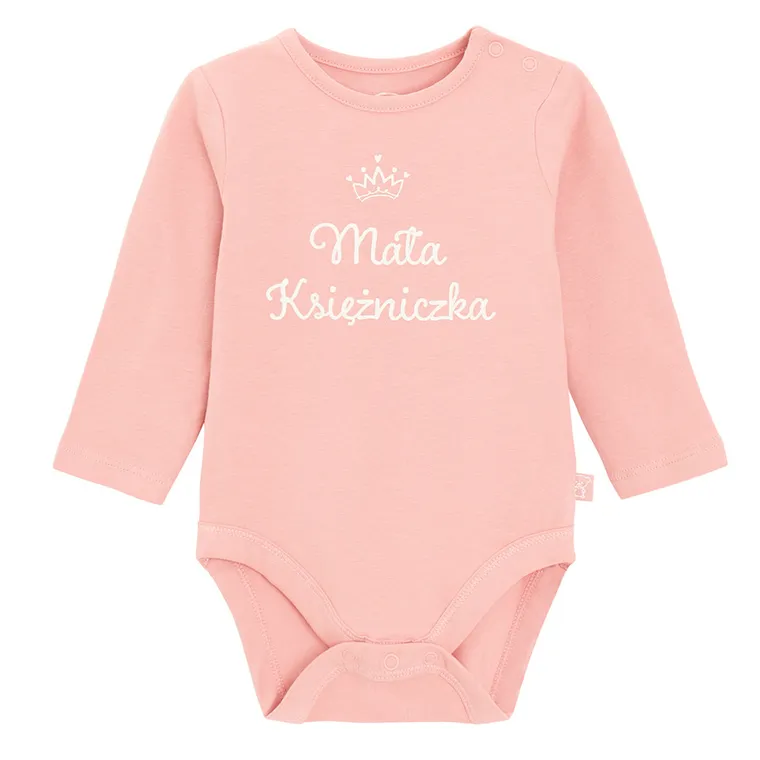 Cool Club, Body dziewczęce z długim rękawem, różowe