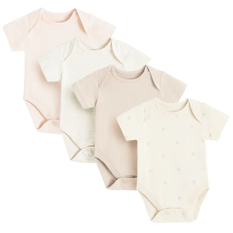 Cool Club, Body dziewczęce z krótkim rękawem, mix, zestaw, 4 szt.