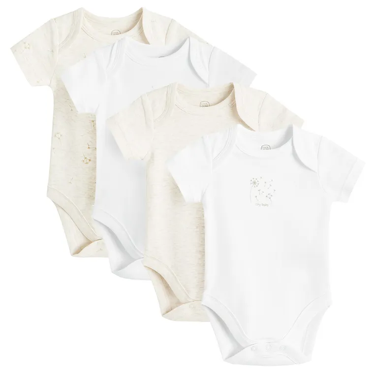 Cool Club, Body niemowlęce z krótkim rękawem, mix, zestaw, 4 szt.