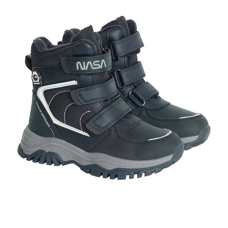 Cool Club, Buty zimowe chłopięce, ocieplane, niebieskie, NASA