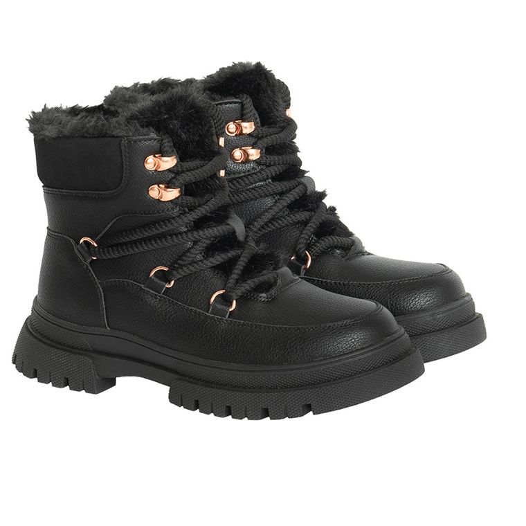Cool Club, Buty zimowe dziewczęce, ocieplane, czarne