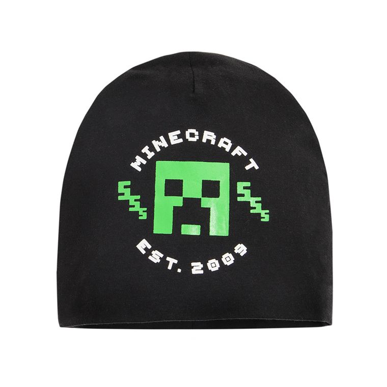 Cool Club, Czapka chłopięca, czarna, Minecraft
