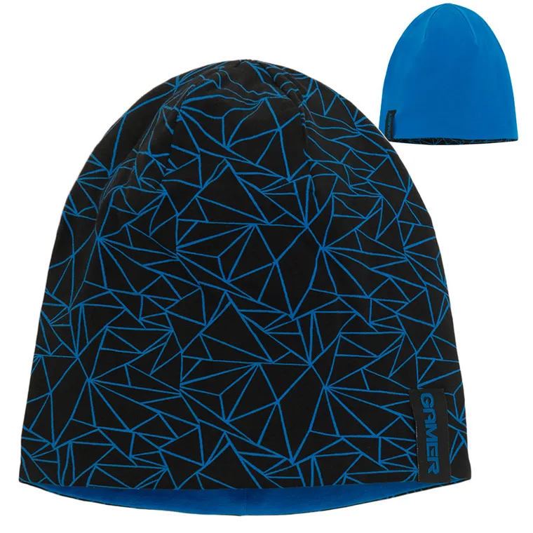 Cool Club, Czapka chłopięca, dwustronna, czarno-niebieska
