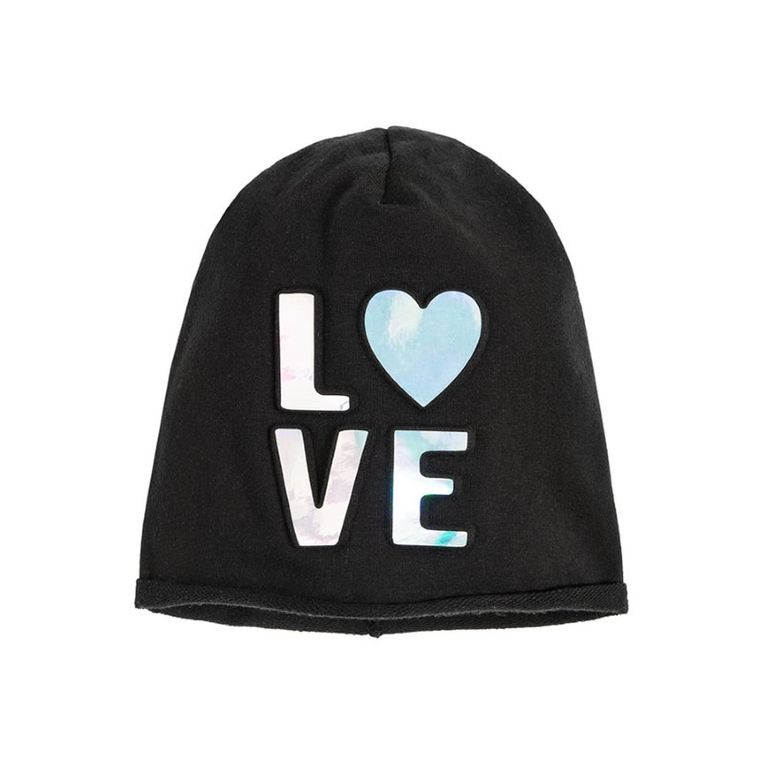 Cool Club, Czapka dziewczęca, czarna, Love