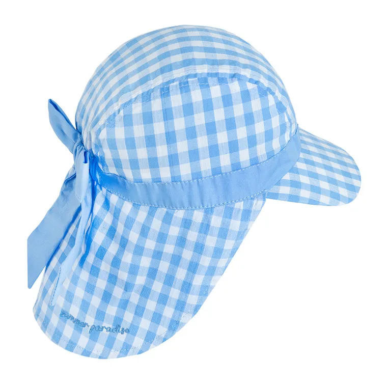Cool Club, Czapka dziewczęca safari, biało-niebieska