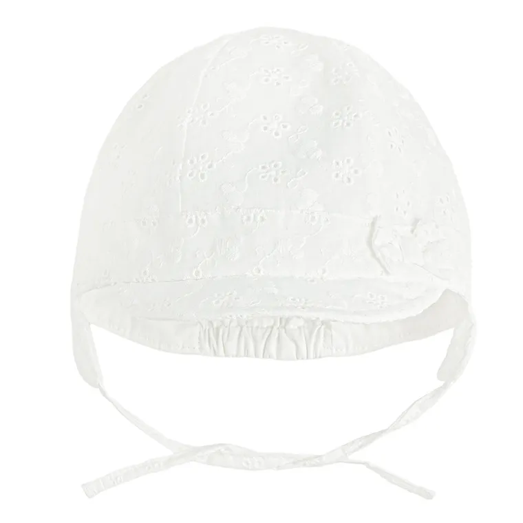 Cool Club, Czapka dziewczęca, wiązana, biała
