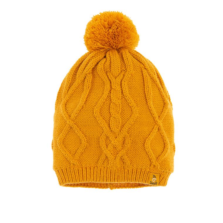 Cool Club, Czapka dziewczęca, żółta, pomopn