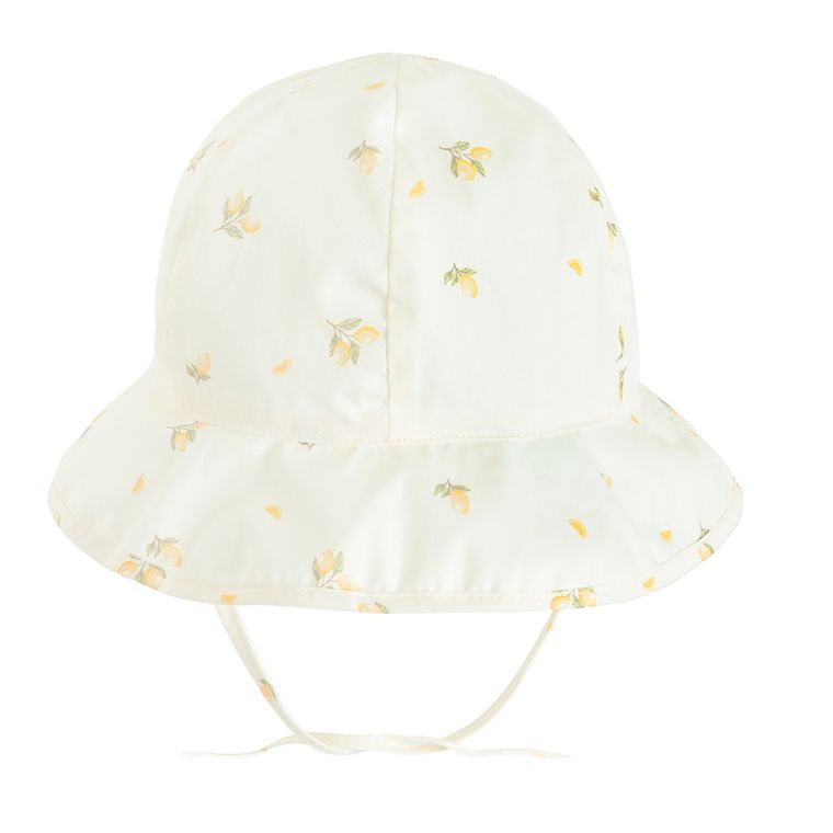 Cool Club, Czapka safari dziewczęca, wiązana, UV 50, biała