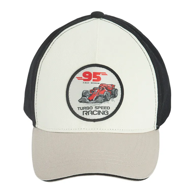 Cool Club, Czapka z daszkiem chłopięca, beżowo-czarna