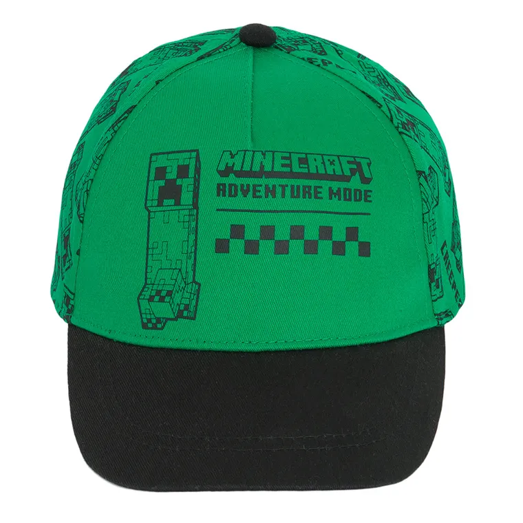 Cool Club, Czapka z daszkiem chłopięca, zielona, Minecraft