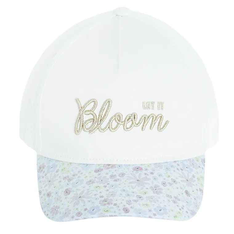 Cool Club, Czapka z daszkiem dziewczęca, biała