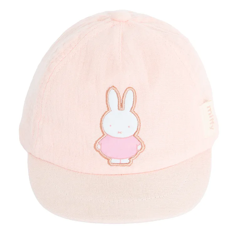 Cool Club, Czapka z daszkiem dziewczęca, muślinowa, różowa, Miffy