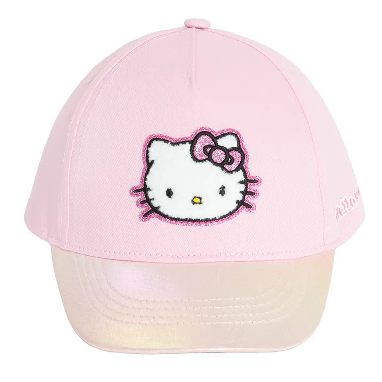 Cool Club, Czapka z daszkiem dziewczęca, różowa, Hello Kitty